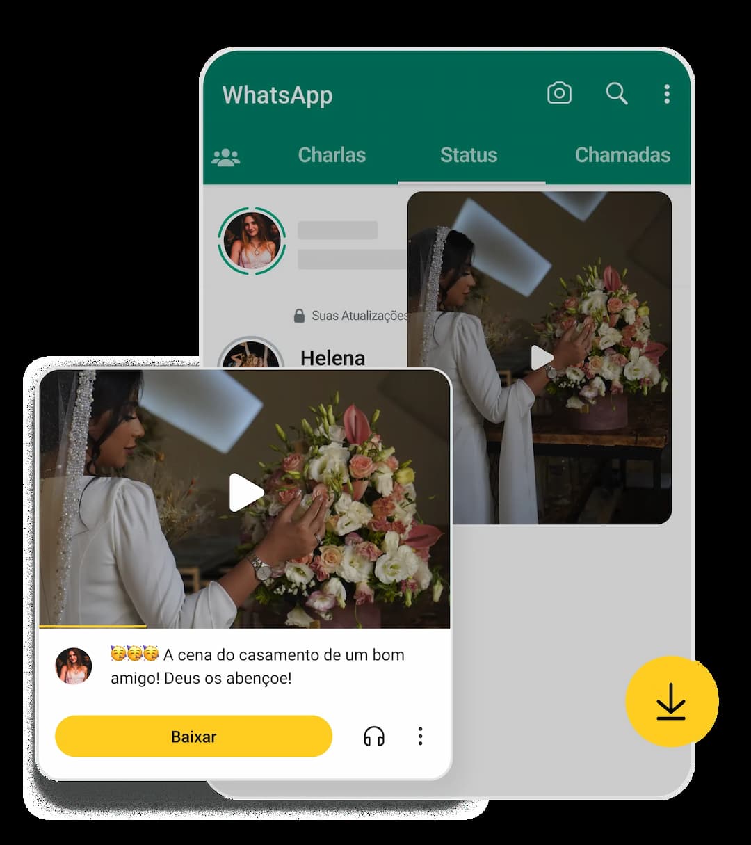 Baixar status do WhatsApp no Snaptube